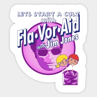 Jim Jones Flavor Aid Sticker